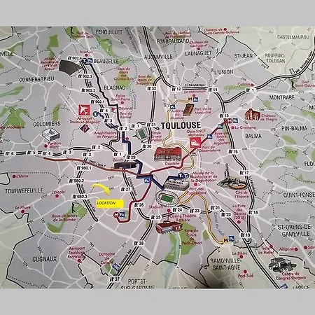 Appartement Contemporain Proche Meteo, Cambo, Edf, Airbus & Thales Toulouse